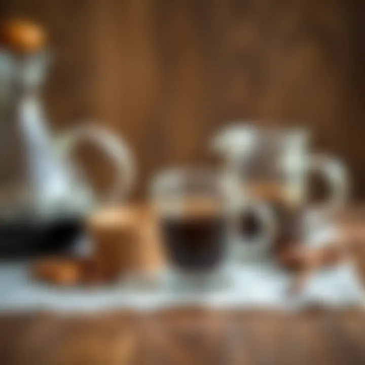 Ingredients for Turkish coffee preparation