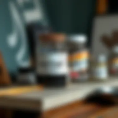 Different thinning mediums for artists