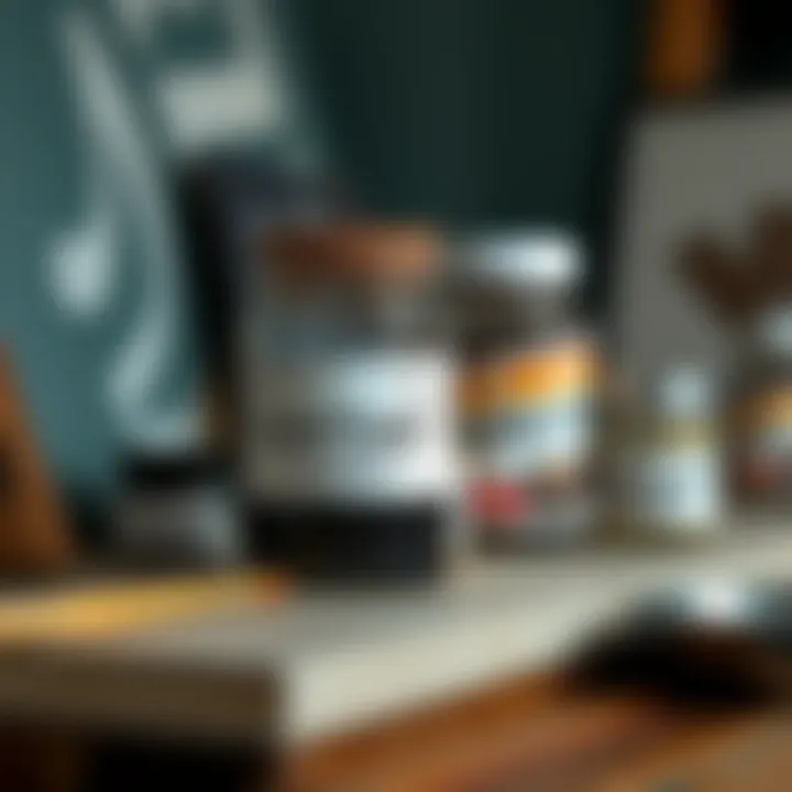 Different thinning mediums for artists