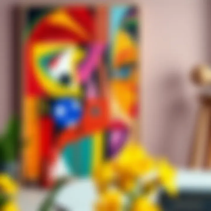 A vibrant artwork demonstrating the impact of color theory