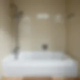 Vibrant shower tray before cleaning