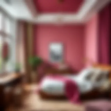 A harmonious bedroom design with complementary colors